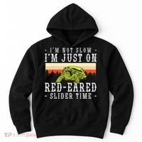 Red Eared Turtle Red Eared Funny Red Eared Slider Turtle Hoodie thumb 0