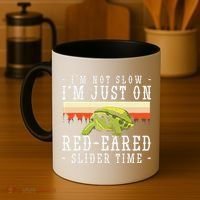 Red Eared Turtle Red Eared Funny Red Eared Slider Turtle Coffee Mug thumb 4