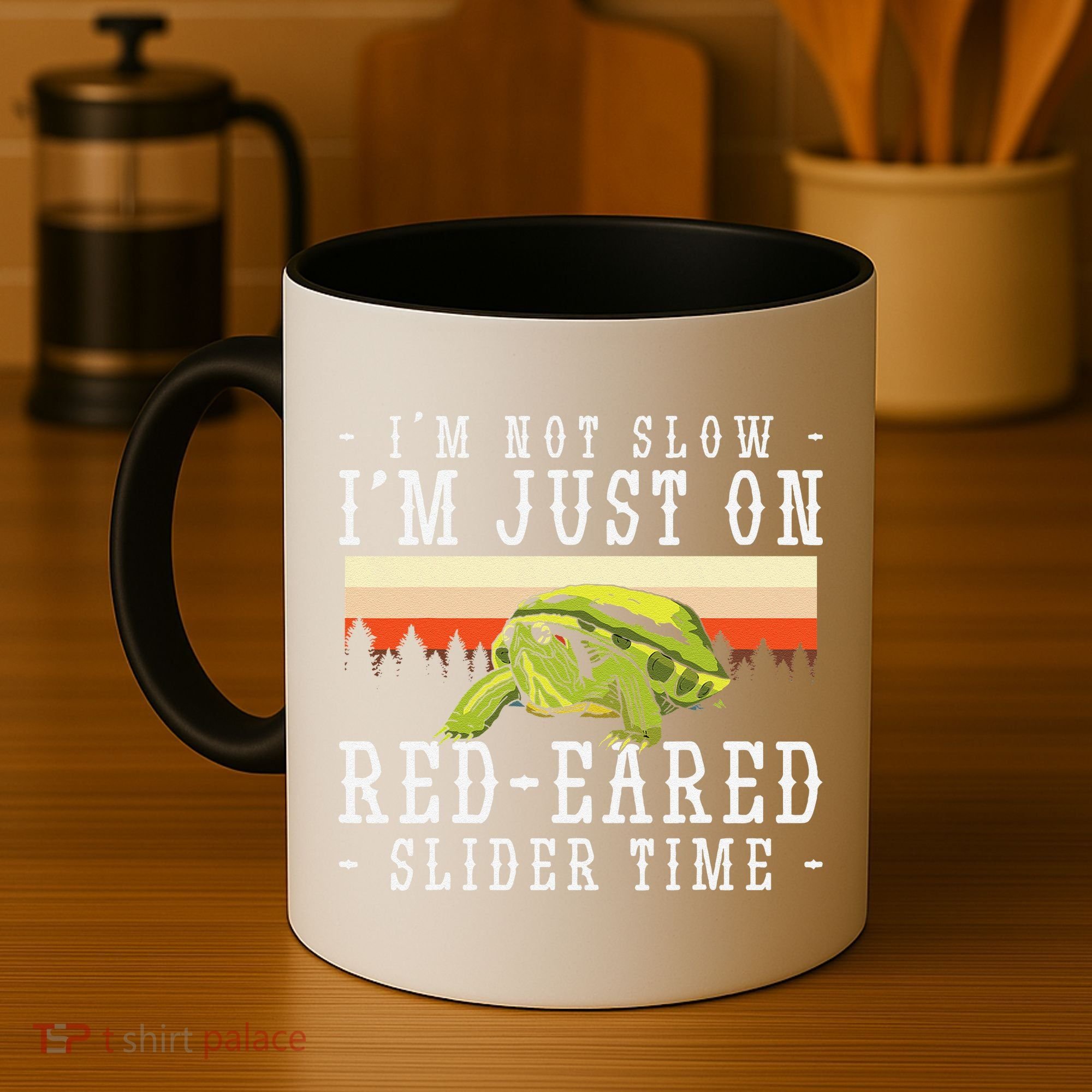 Red Eared Turtle Red Eared Funny Red Eared Slider Turtle Coffee Mug
