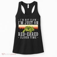 Red Eared Turtle Red Eared Funny Red Eared Slider Turtle Women's Tank Top thumb 0