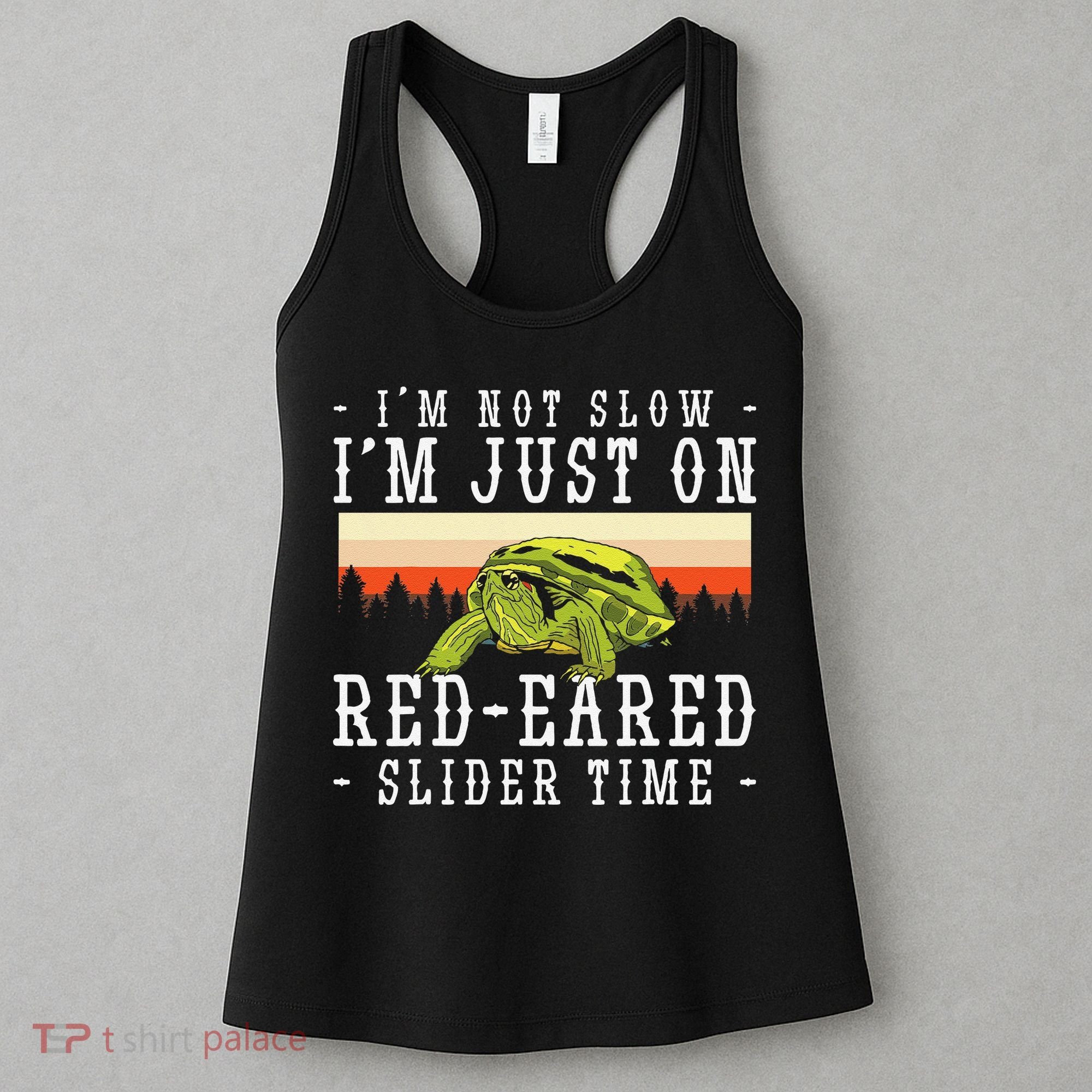 Red Eared Turtle Red Eared Funny Red Eared Slider Turtle Women's Tank Top