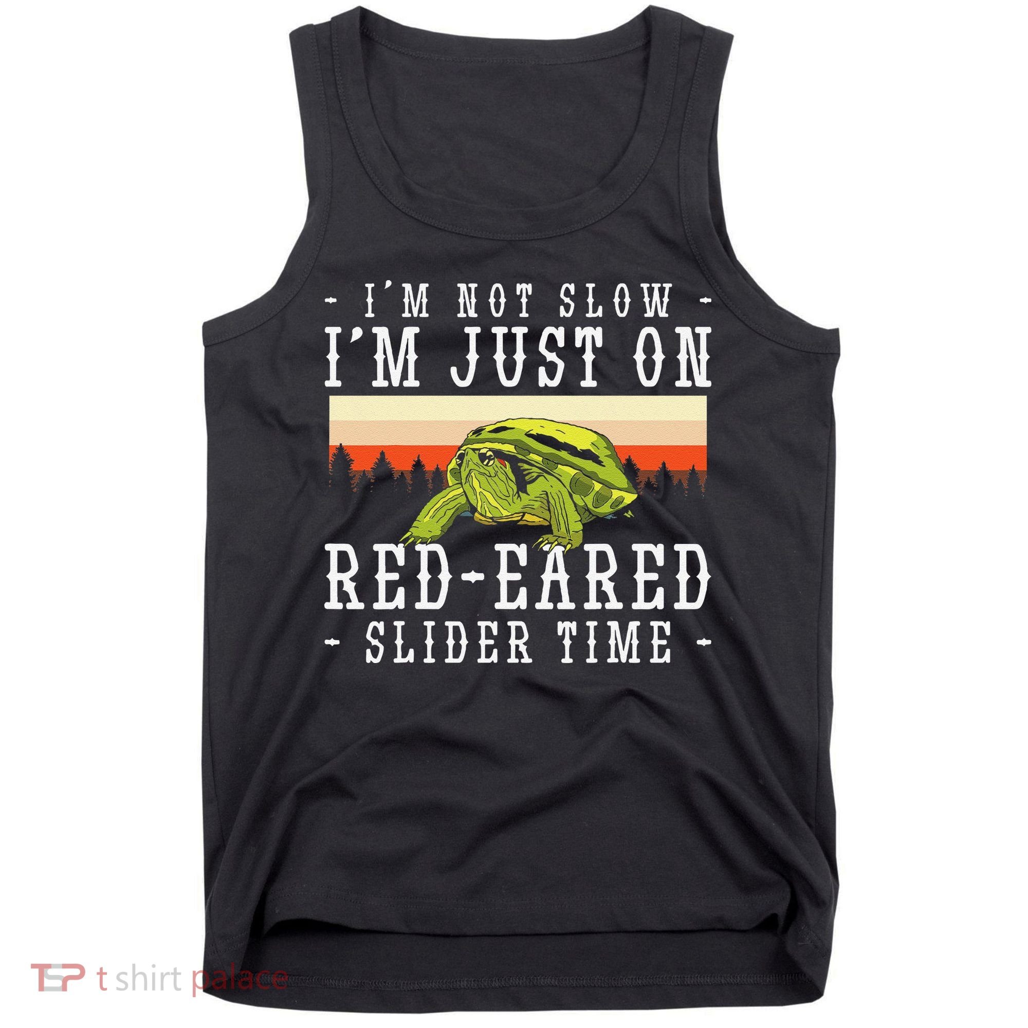 Red Eared Turtle Red Eared Funny Red Eared Slider Turtle Tank Top