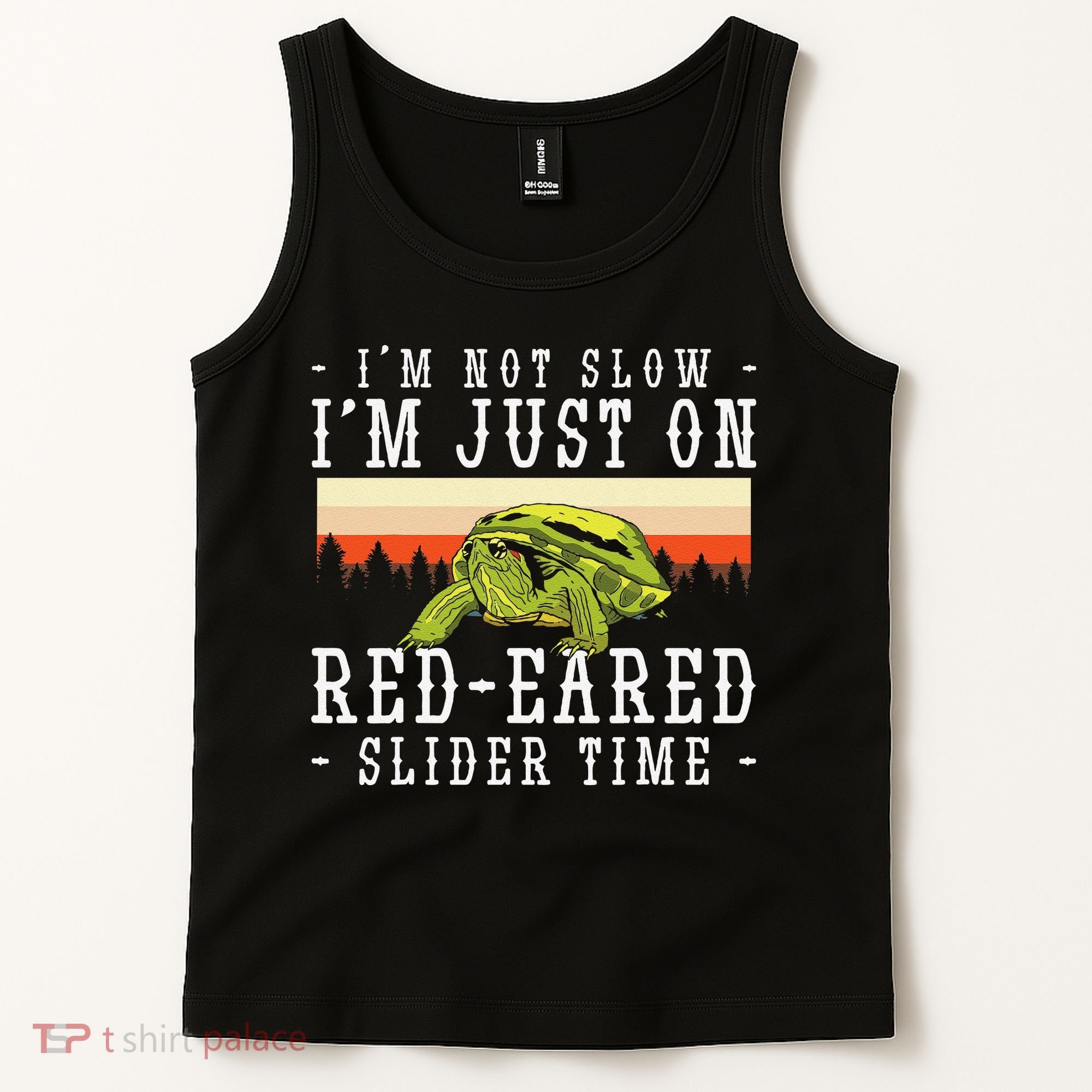 Red Eared Turtle Red Eared Funny Red Eared Slider Turtle Tank Top