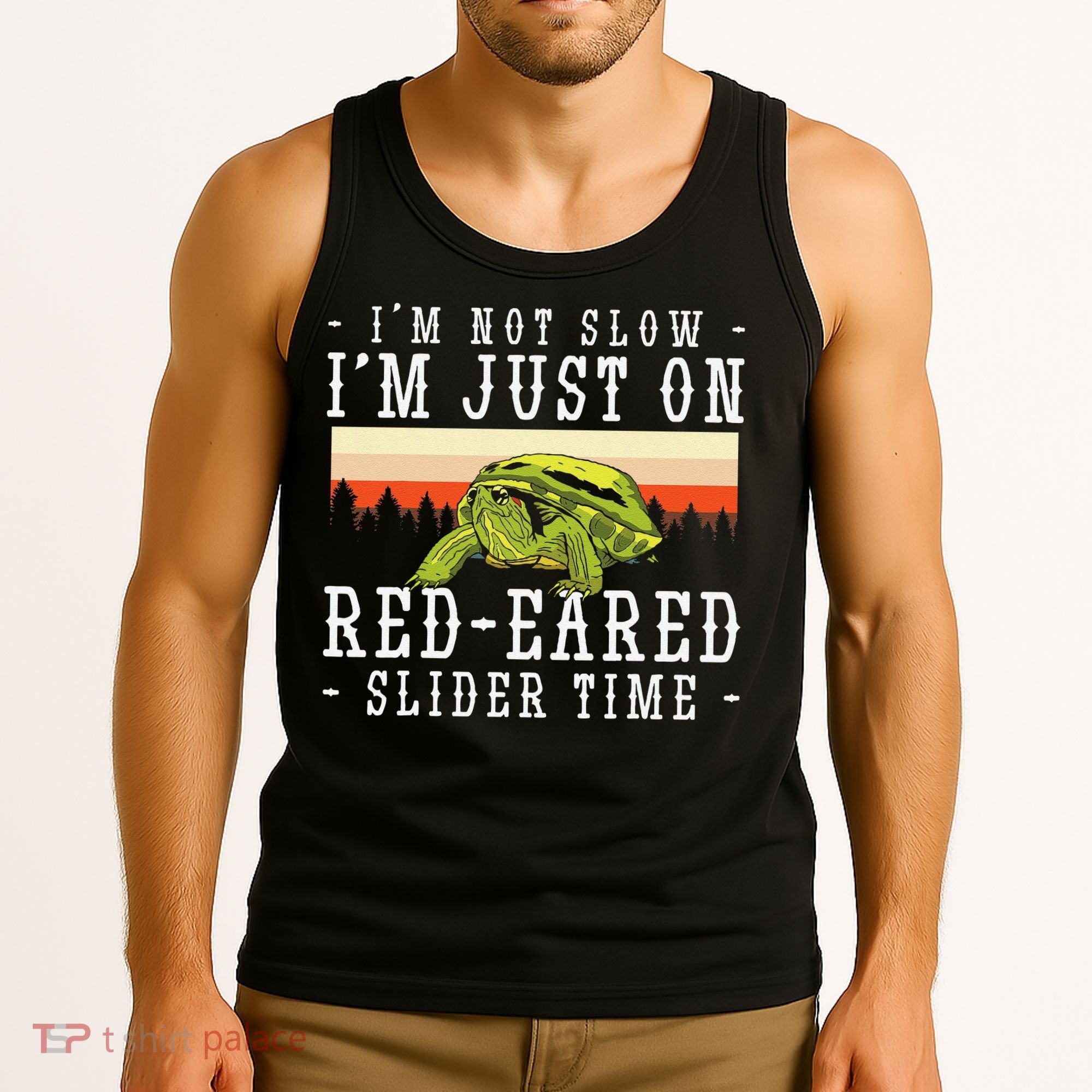 Red Eared Turtle Red Eared Funny Red Eared Slider Turtle Tank Top