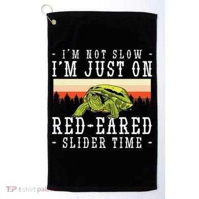 Red Eared Turtle Red Eared Funny Red Eared Slider Turtle Golf Towel