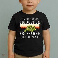 Red Eared Turtle Red Eared Funny Red Eared Slider Turtle Toddler T-Shirt thumb 2