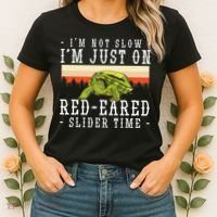 Red Eared Turtle Red Eared Funny Red Eared Slider Turtle Women's T-Shirt thumb 2