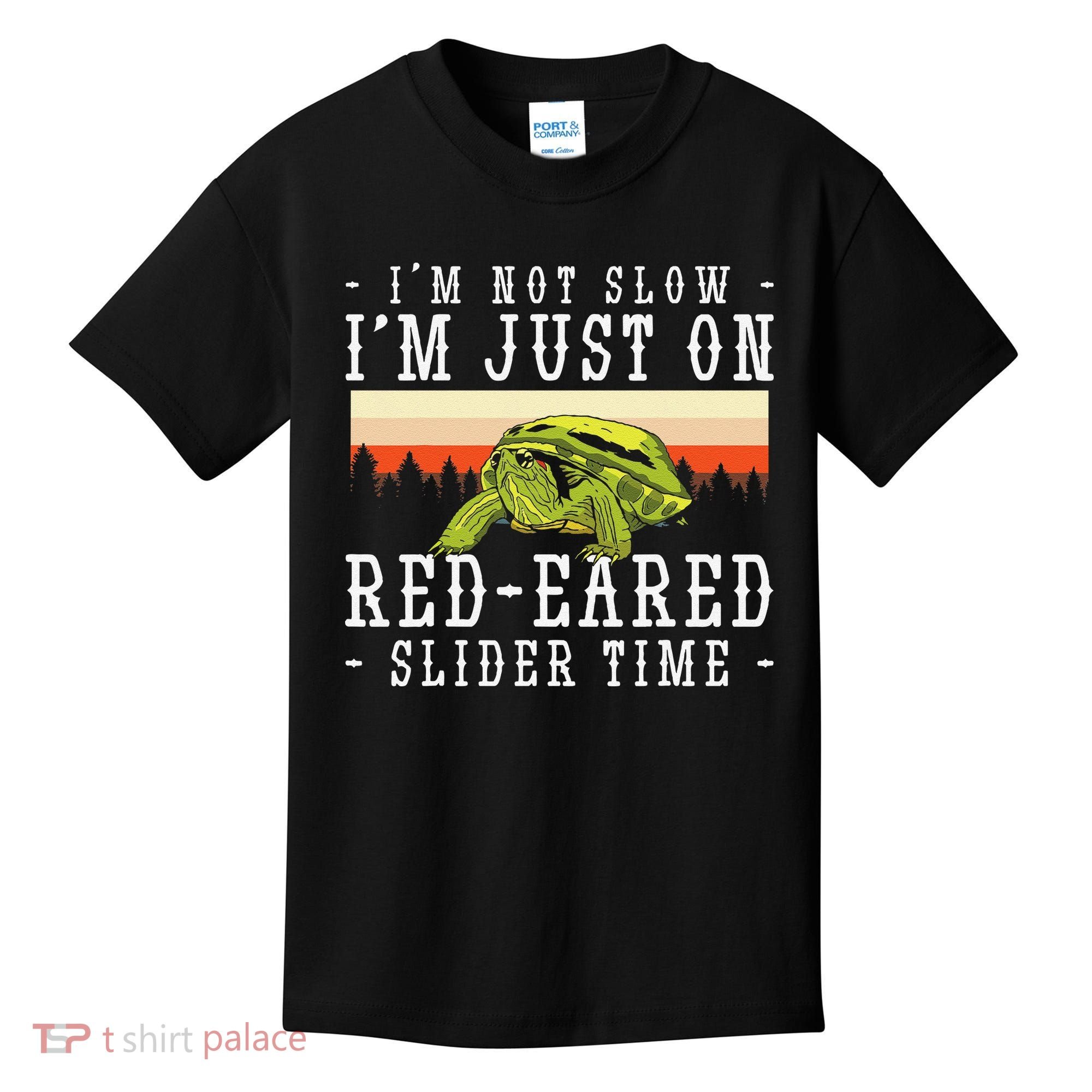 Red Eared Turtle Red Eared Funny Red Eared Slider Turtle Kids T-Shirt