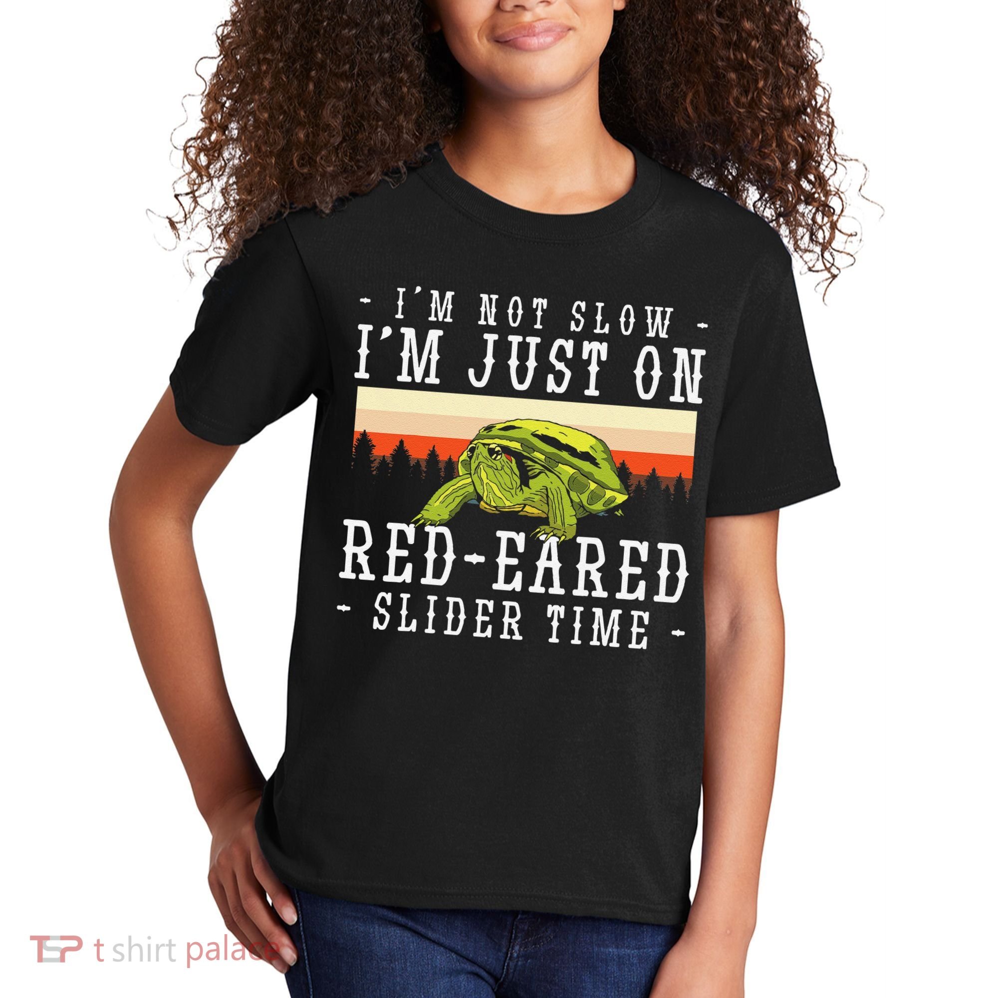 Red Eared Turtle Red Eared Funny Red Eared Slider Turtle Kids T-Shirt