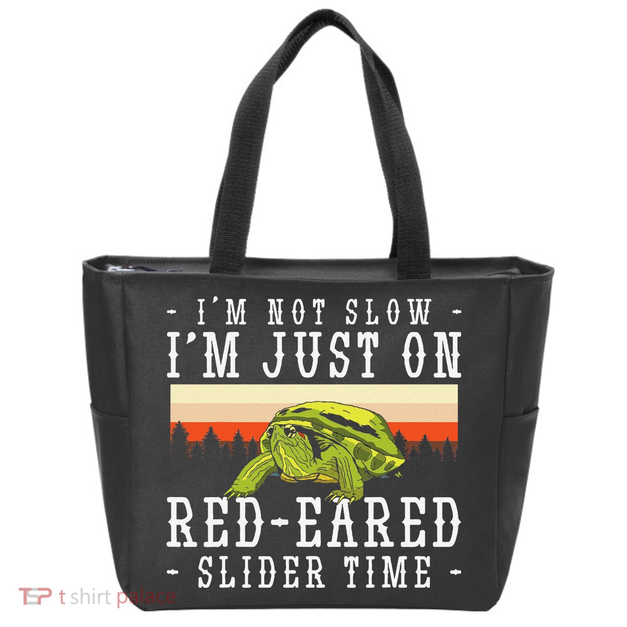 Red Eared Turtle Red Eared Funny Red Eared Slider Turtle Tote Bag