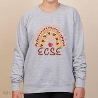 Rainbow Ecse Team Back To School Appreciation Fall Women's Sweatshirt thumb 0