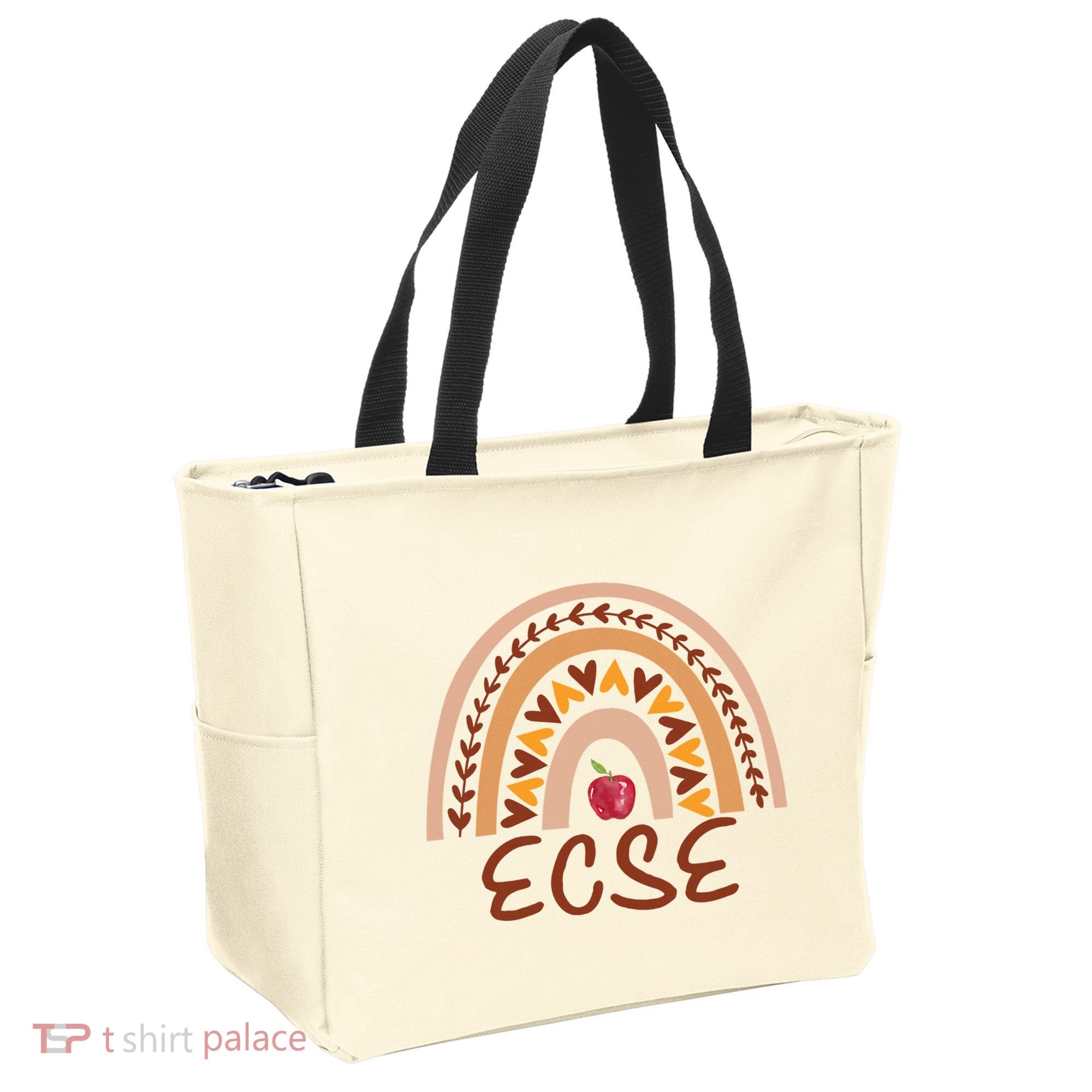 Rainbow Ecse Team Back To School Appreciation Fall Tote Bag