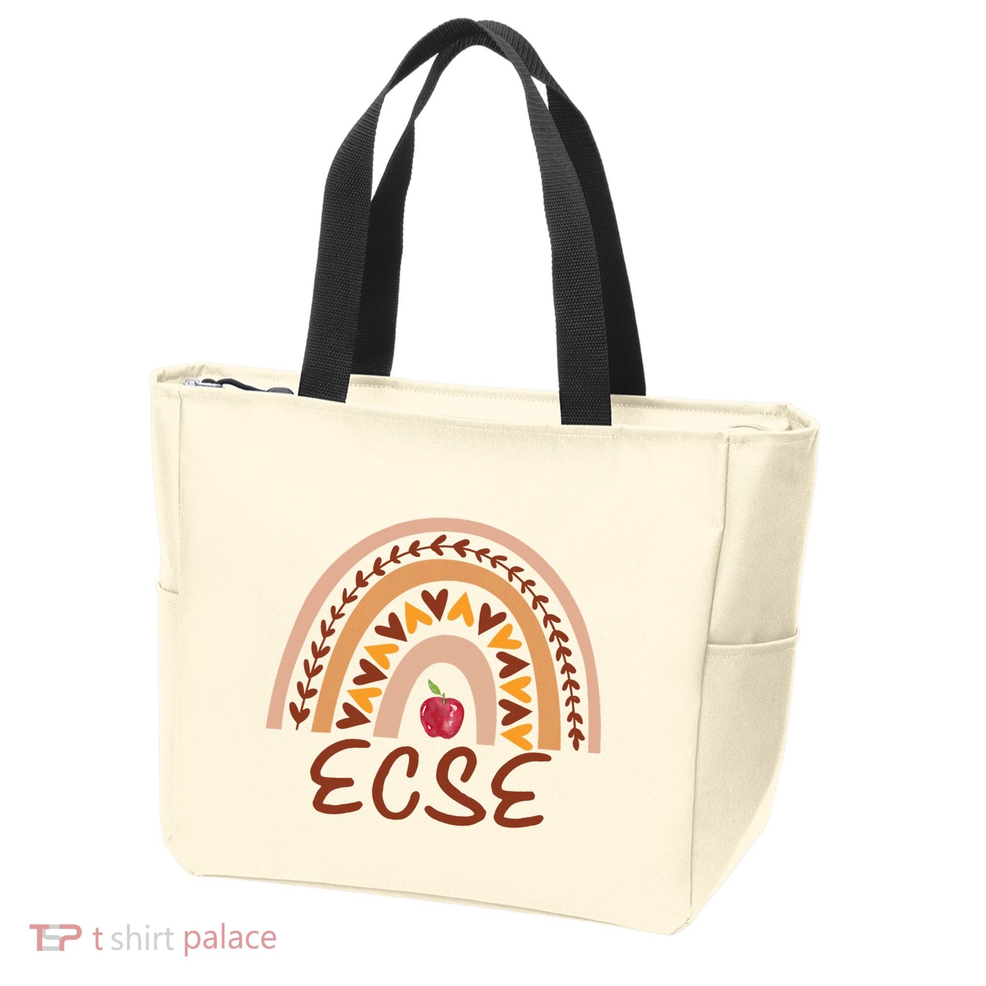 Rainbow Ecse Team Back To School Appreciation Fall Tote Bag