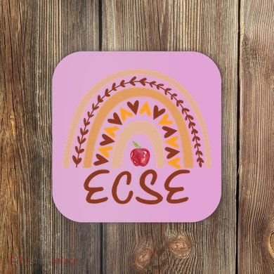 Rainbow Ecse Team Back To School Appreciation Fall Coaster