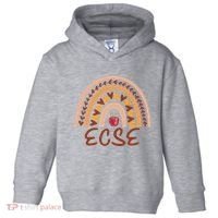 Rainbow Ecse Team Back To School Appreciation Fall Toddler Hoodie thumb 0