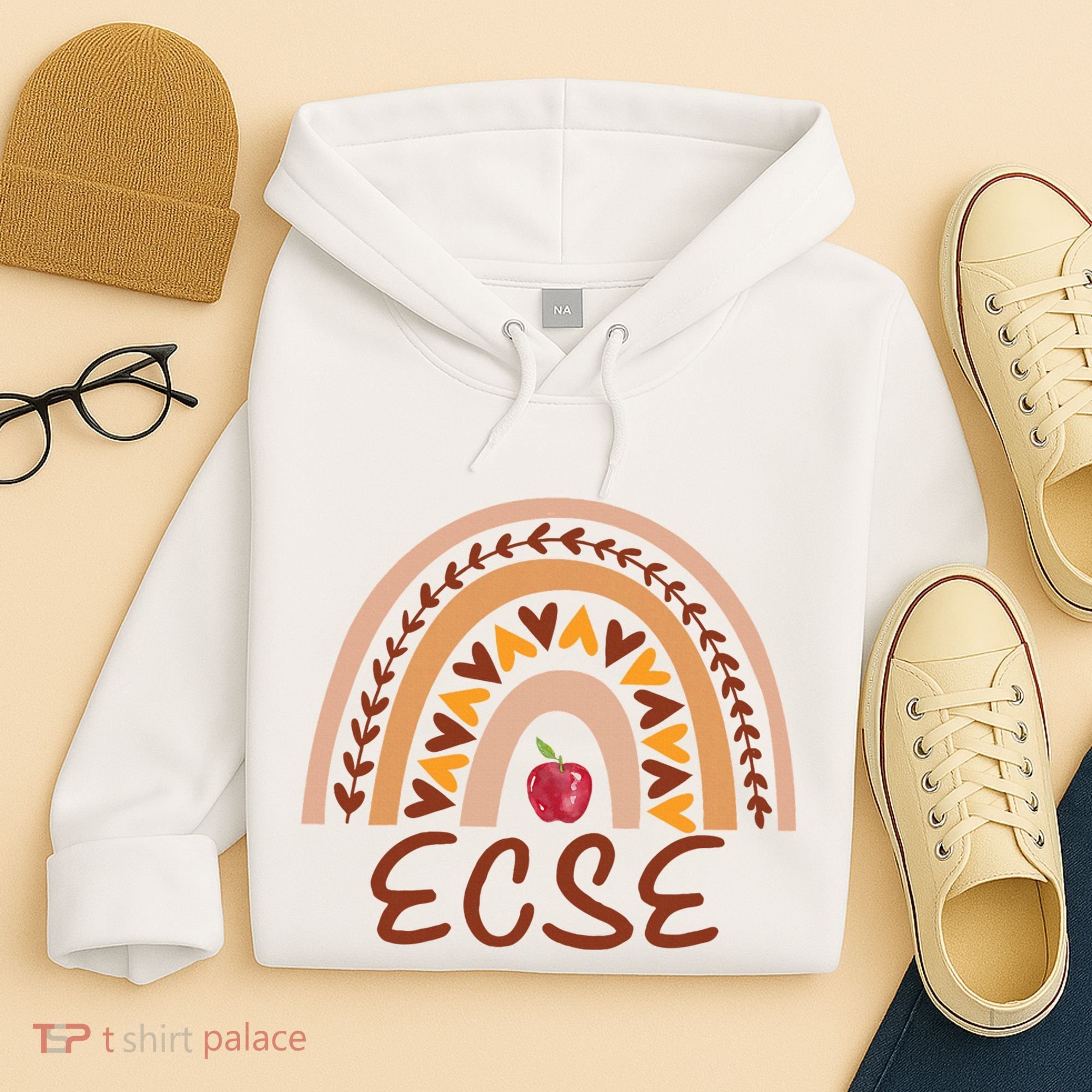Rainbow Ecse Team Back To School Appreciation Fall Hoodie