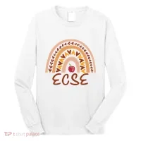 Rainbow Ecse Team Back To School Appreciation Fall Long Sleeve Shirt thumb 0