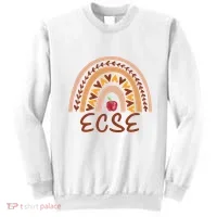 Rainbow Ecse Team Back To School Appreciation Fall Sweatshirt thumb 0