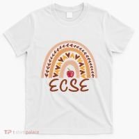 Rainbow Ecse Team Back To School Appreciation Fall T-Shirt thumb 0