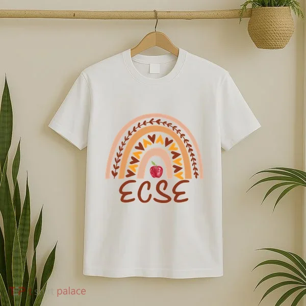 Rainbow Ecse Team Back To School Appreciation Fall T-Shirt