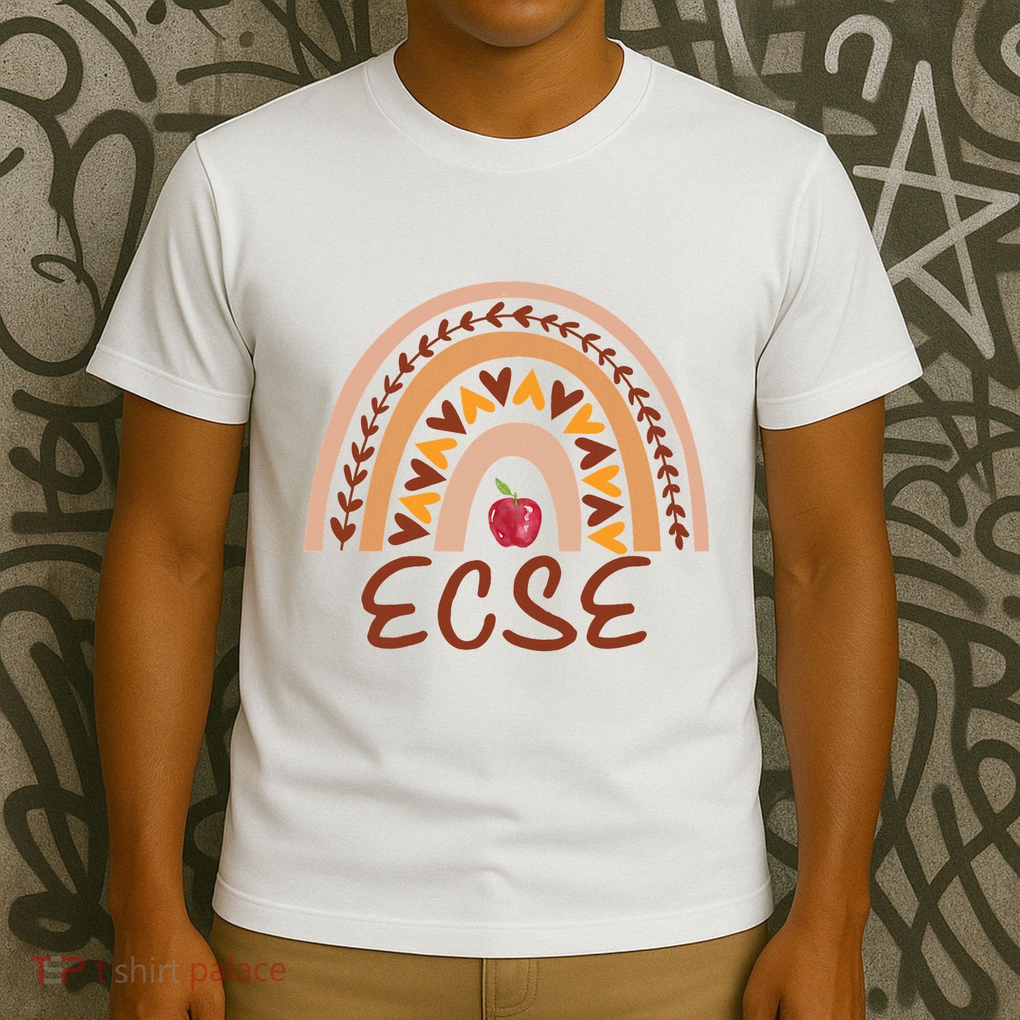 Rainbow Ecse Team Back To School Appreciation Fall T-Shirt