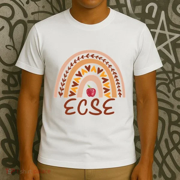 Rainbow Ecse Team Back To School Appreciation Fall T-Shirt