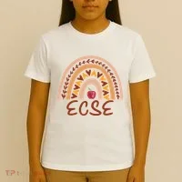 Rainbow Ecse Team Back To School Appreciation Fall T-Shirt thumb 4