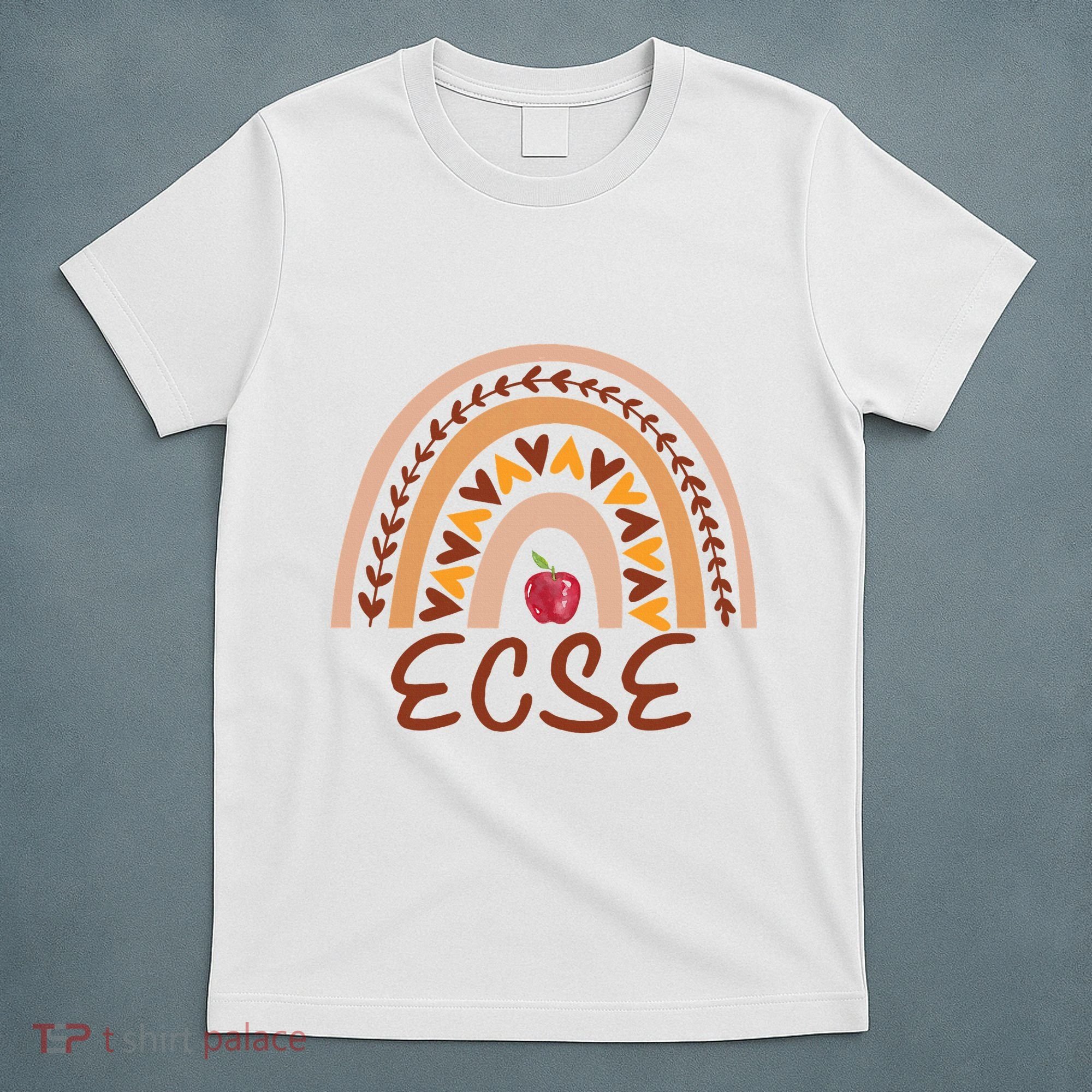 Rainbow Ecse Team Back To School Appreciation Fall T-Shirt