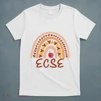 Rainbow Ecse Team Back To School Appreciation Fall T-Shirt thumb 5