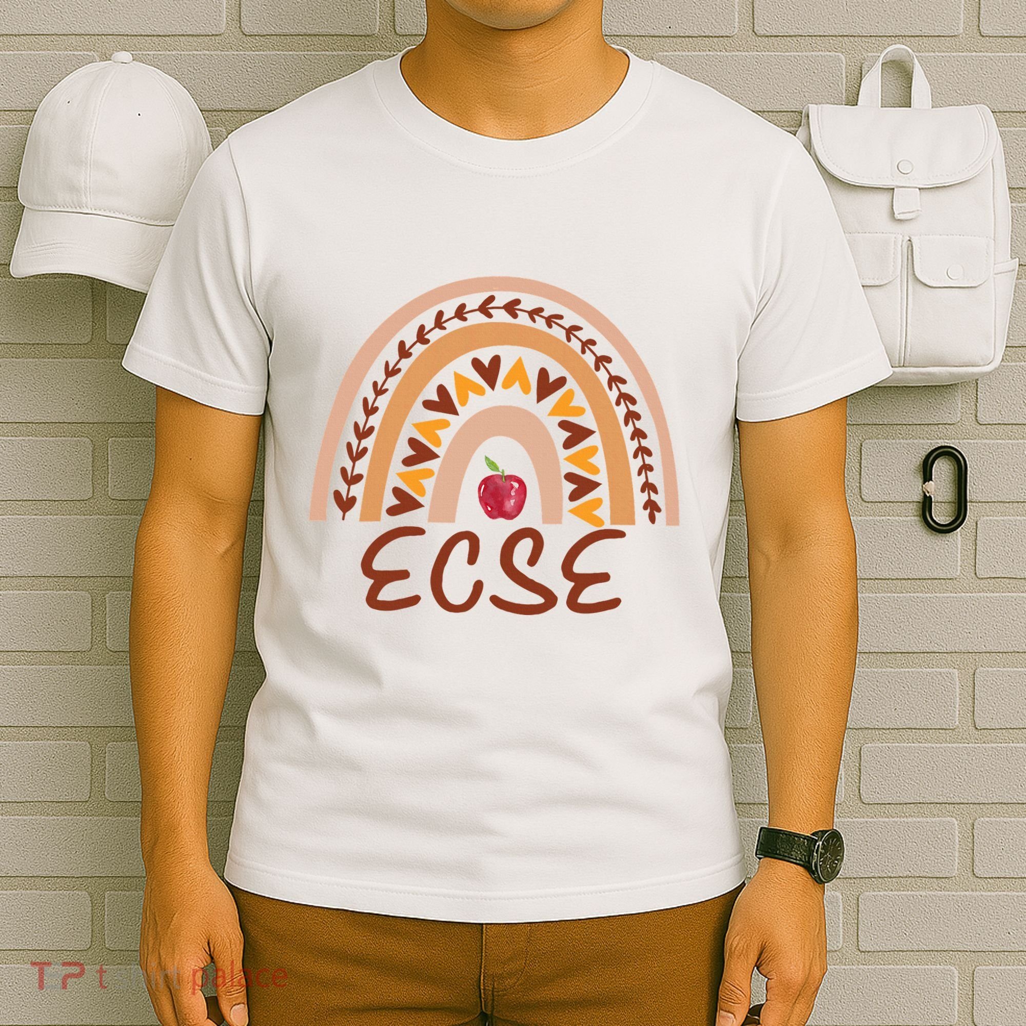 Rainbow Ecse Team Back To School Appreciation Fall T-Shirt