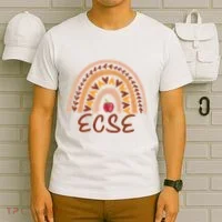 Rainbow Ecse Team Back To School Appreciation Fall T-Shirt thumb 6