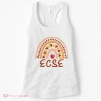 Rainbow Ecse Team Back To School Appreciation Fall Women's Tank Top thumb 0