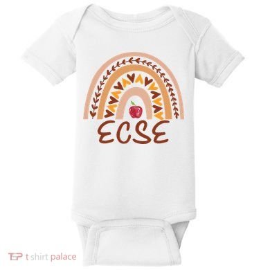 Rainbow Ecse Team Back To School Appreciation Fall Baby Bodysuit