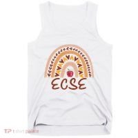 Rainbow Ecse Team Back To School Appreciation Fall Tank Top thumb 0