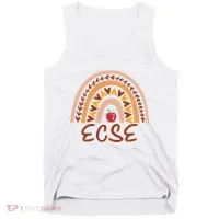 Rainbow Ecse Team Back To School Appreciation Fall Tank Top thumb 0