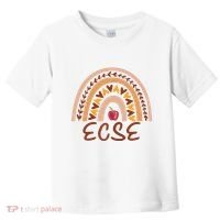 Rainbow Ecse Team Back To School Appreciation Fall Toddler T-Shirt thumb 0
