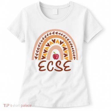 Rainbow Ecse Team Back To School Appreciation Fall Women's T-Shirt