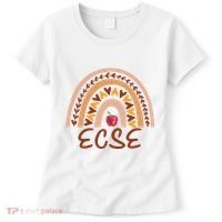 Rainbow Ecse Team Back To School Appreciation Fall Women's T-Shirt thumb 0