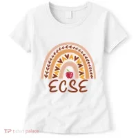 Rainbow Ecse Team Back To School Appreciation Fall Women's T-Shirt thumb 0