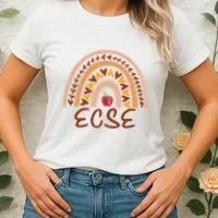 Rainbow Ecse Team Back To School Appreciation Fall Women's T-Shirt thumb 2