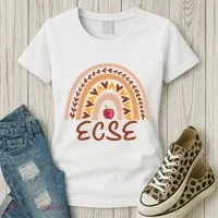 Rainbow Ecse Team Back To School Appreciation Fall Women's T-Shirt thumb 3