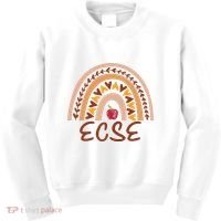 Rainbow Ecse Team Back To School Appreciation Fall Kids Sweatshirt thumb 0