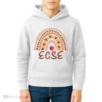 Rainbow Ecse Team Back To School Appreciation Fall Kids Hoodie thumb 4