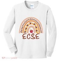 Rainbow Ecse Team Back To School Appreciation Fall Kids Long Sleeve Shirt thumb 0