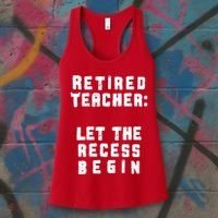 Retied Teacher Let The Recess Begin Women's Tank Top thumb 3
