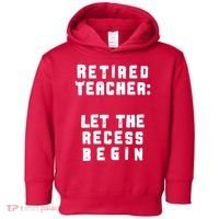 Retied Teacher Let The Recess Begin Toddler Hoodie thumb 0