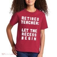 Retied Teacher Let The Recess Begin Kids T-Shirt thumb 2