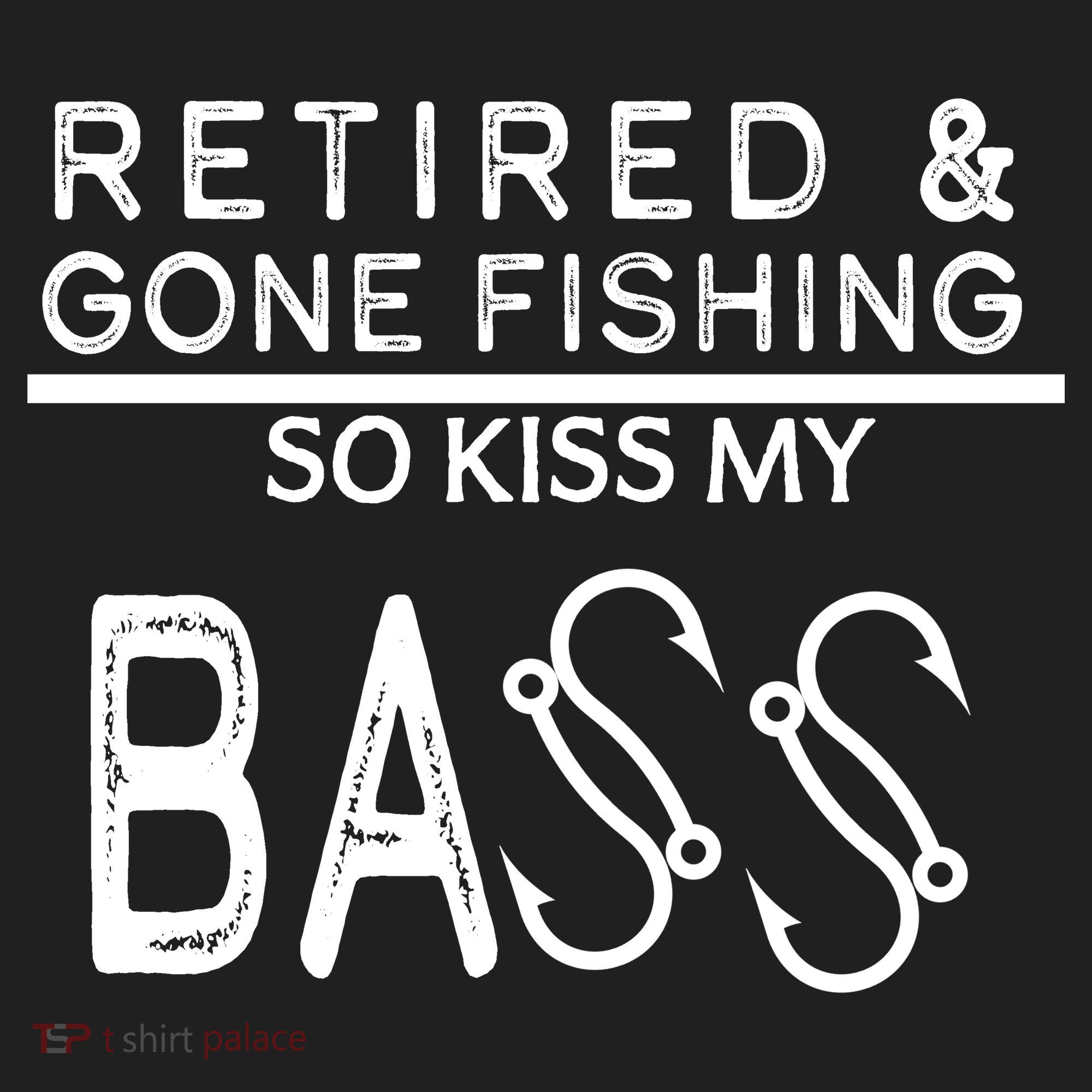 Retired And Gone Fishing Kiss My Bass Funny Beanie