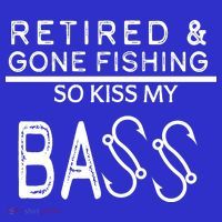 Retired And Gone Fishing Kiss My Bass Funny Women's Tank Top thumb 5