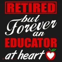 Retired But Forever An Educator At Heart USA-Made Doggie Bandana thumb 2
